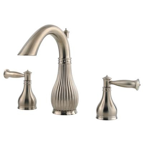 Virtue Lead Free 8 Inch Widespread Lavatory Faucet in Brushed Nickel