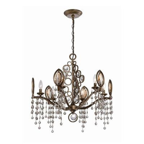 Capri Collection 6 Light Bronze Chandelier