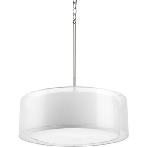 Cuddle Collection 3-light Brushed Nickel Pendant