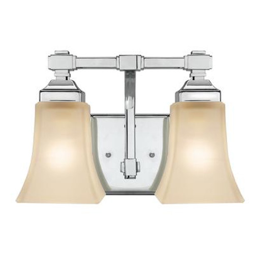 Mattice Chrome Vanity Fixture - 2 Light