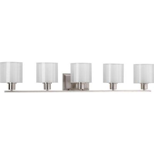 Invite Collection 5-light Brushed Nickel Bath Light