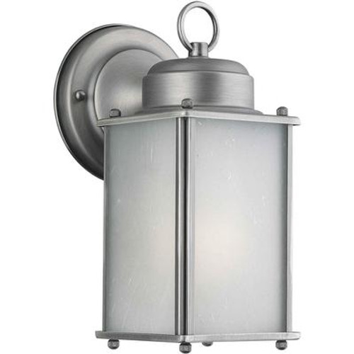 Burton 1 Light Olde Nickel  Outdoor Compact Fluorescent Lighting Wall Light