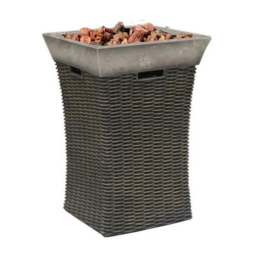 Resin Wicker Outdoor Firebowl