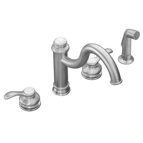 Fairfax High Spout Kitchen Sink Faucet In Brushed Chrome