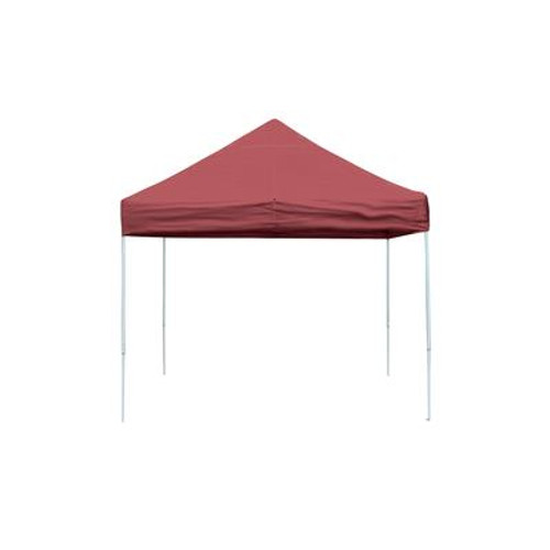 Pro 10 x 10 Red Straight Leg Pop-Up Canopy