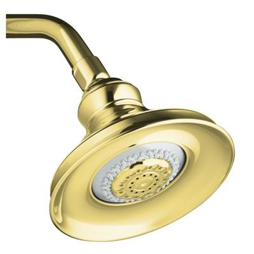 Revival Multifunction Showerhead In Vibrant Polished Brass