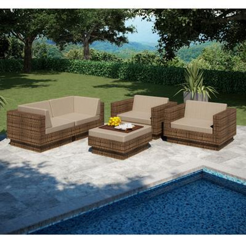 Park Terrace 5 Piece Sofa Patio Set