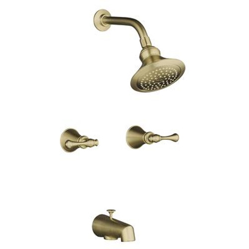 Revival Bath And Shower Faucet In Vibrant Brushed Bronze