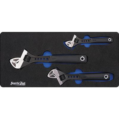 Adjustable Wrench Set - 3 Pieces