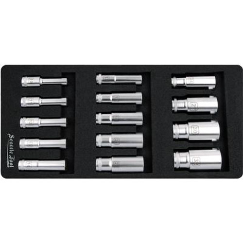 1/2 Inch Deep Socket Set - 14 Pieces SAE