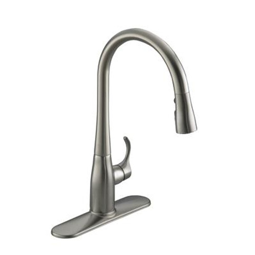 Simplice Single-Hole Pull-Down Kitchen Faucet In Vibrant Stainless