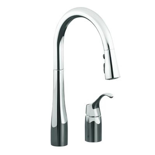 Simplice Pull-Down Kitchen Sink Faucet In Polished Chrome