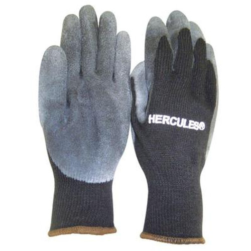Winter Weight Latex Dipped Polyester Work Glove - Size L/10
