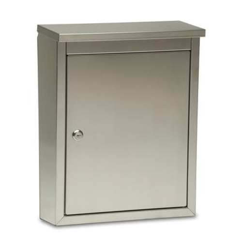 Metropolis Locking Wall Mount Mailbox Satin Finish