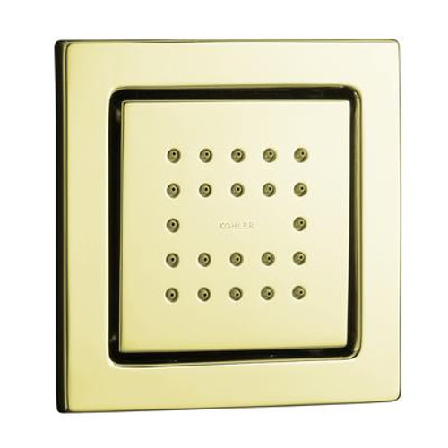 Watertile Square 22-Nozzle Bodyspray In Vibrant French Gold