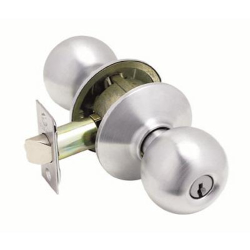 Satin Chrome Non-Locking Hall and Closet Orbit Door Knob