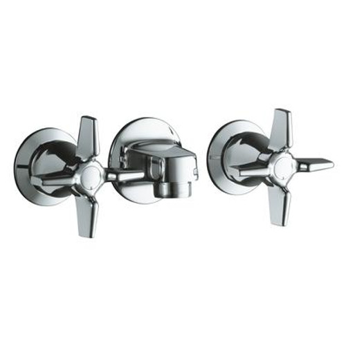 Triton Shelf-Back Lavatory Faucet In Polished Chrome