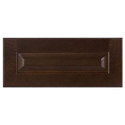 Wood Drawer front Naples 17 3/4 x 7 1/2 Choco