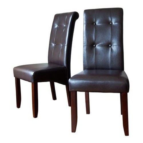 Deluxe Tufted Parson Chair 2 Pack