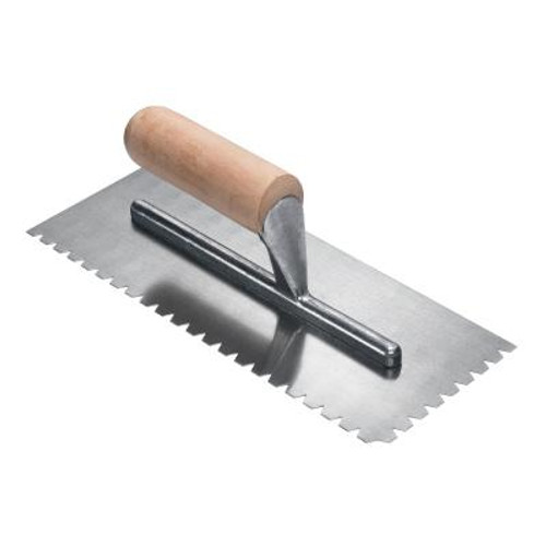 1/4 In. x 1/4 In. x 1/4 In. Flat Top V Wood Adhesive Pro Trowel