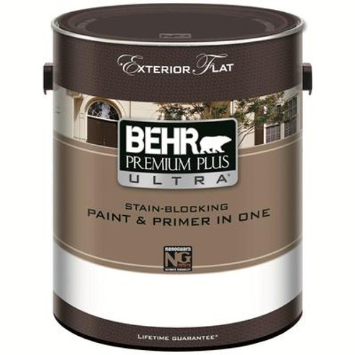 PREMIUM PLUS ULTRA Exterior Flat Paint - Ultra Pure White; 3.79L