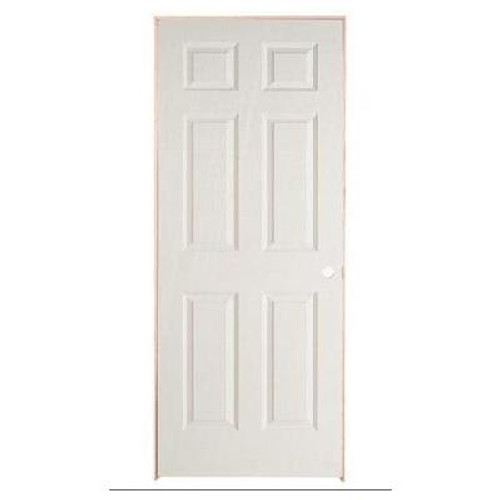 6 Panel Textured Pre-Hung Door 28in x 80in - LH