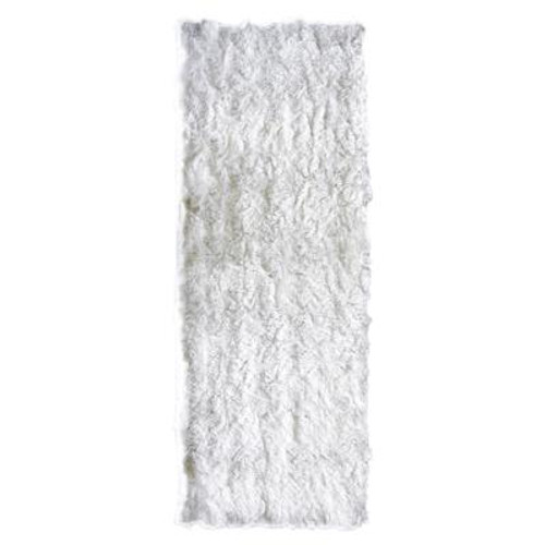Silky White 2 Ft. x 8 Ft. Area Rug