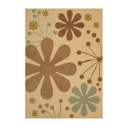 Urban Bloom Ivory 5 Ft. x 7 Ft. Area Rug