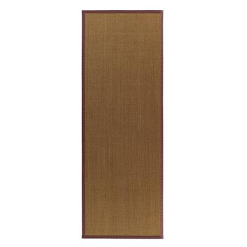 Natural Sisal Bound Burgundy #34 2 Ft. 6 In. x 8 Ft. Area Rug