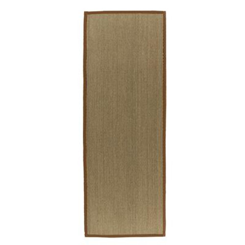 Natural Seagrass Bound Sienna #65 2 Ft. 6 In. x 8 Ft. Area Rug