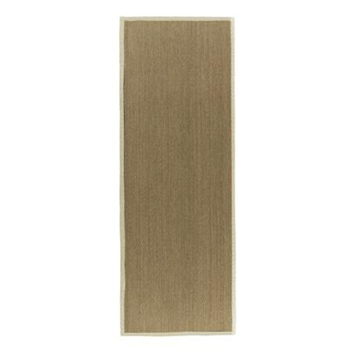 Natural Seagrass Bound Cream #68 2 Ft. 6 In. x 8 Ft. Area Rug