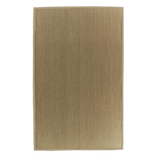 Natural Seagrass Bound Tan #59 4 Ft. x 6 Ft. Area Rug