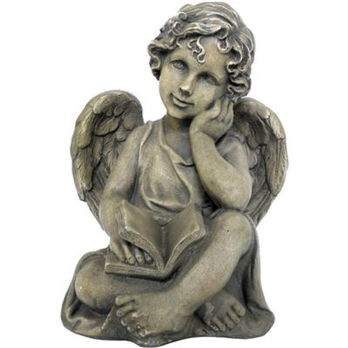 Angel Reading Book Statue