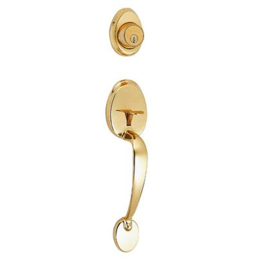 Polished Brass Wilmington x Ball handleset