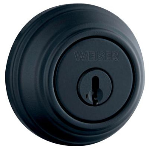 Collections single cylinder deadbolt - rustic black finish