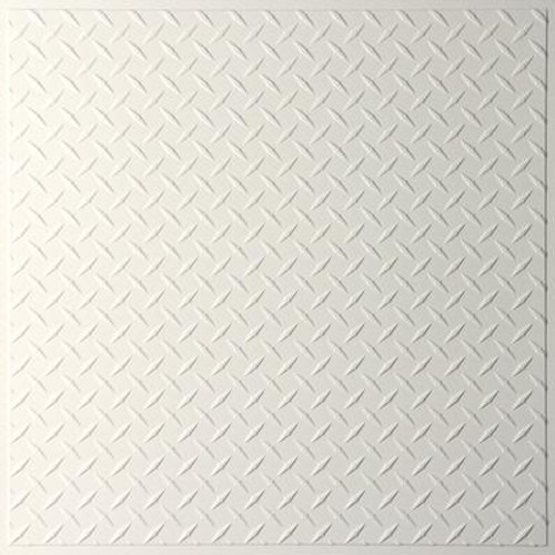 Diamond Plate Sand Ceiling Tile; 2 Feet x 2 Feet Lay-in or Glue up