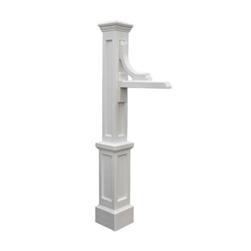 Woodhaven Address Sign Post in White
