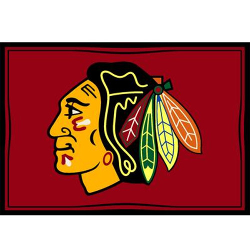 Chicago Blackhawks Spirit Rug 3 Ft. 10 In. x 5 Ft. 4 In. Area Rug