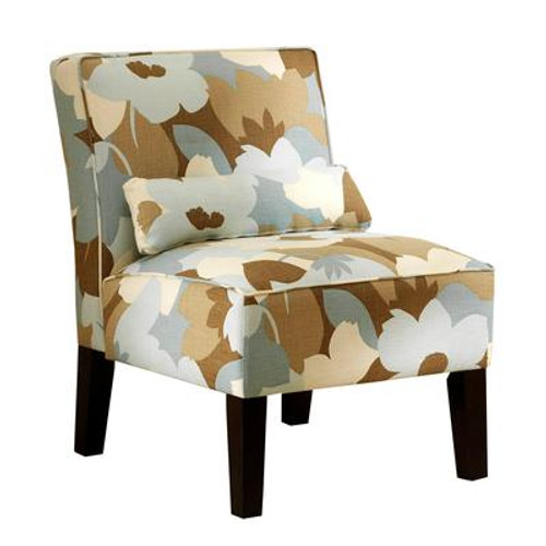 Armless Chair In Esprit Seaglass