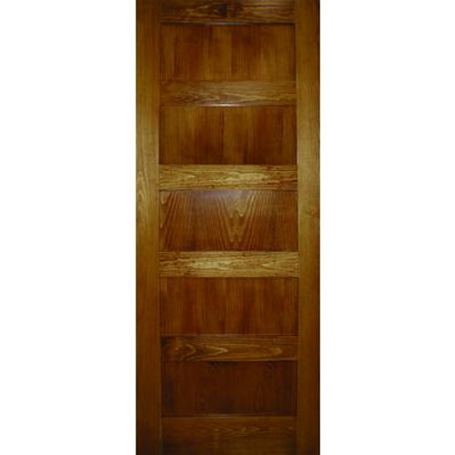 32x80 A Zen Designed 5 panel Shaker door in Clear Pine