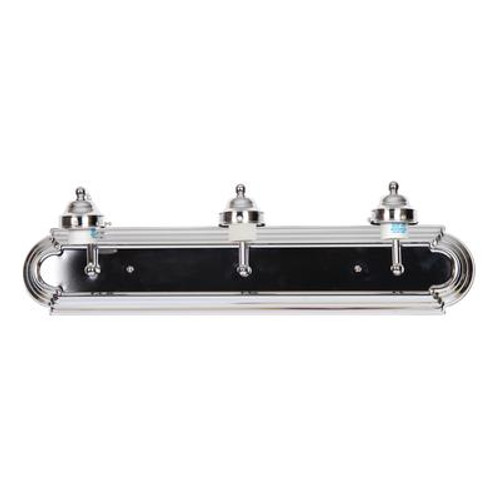 24 In. Bathroom Vanity Holder; Chrome Finish