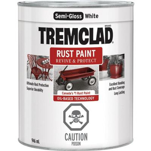 Rust Paint - Semi Gloss White (946ml)