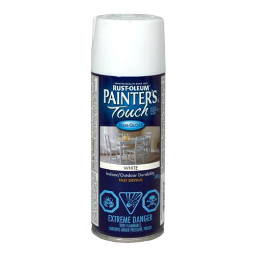 Painter's Touch Multi-Purpose Paint - Semi-Gloss White (340g Aerosol)