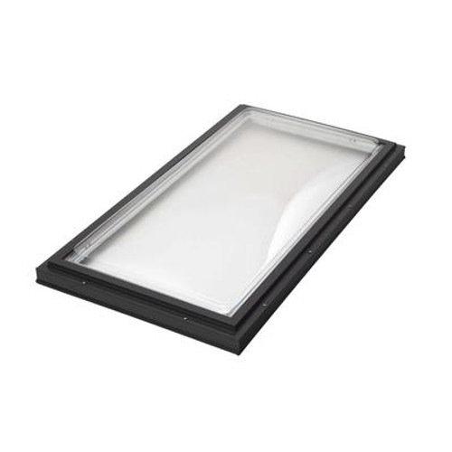 Fixed Curb Mount Double Glazed Clear Acrylic Dome Skylight - 2 Feet x 4 Feet