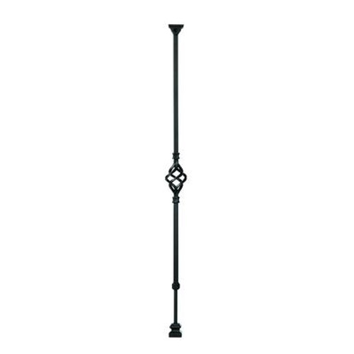 Adjustable Wrought Iron Basket Baluster 1/2 In. x 1/2 In. x 38 In.