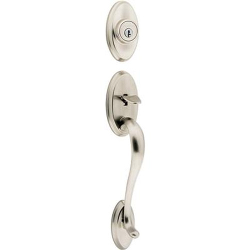 Shelburne Handle Set with Commonwealth Interior Lever - Satin Nickel Finish