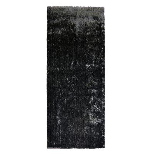 Black Silk Reflections  2 Ft. 6 In. x 8 Ft. Area Rug