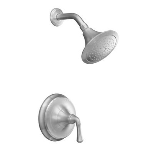 FortÃ© Rite-Temp Pressure-Balancing Shower Faucet Trim; Valve Not Included In Brushed Chrome