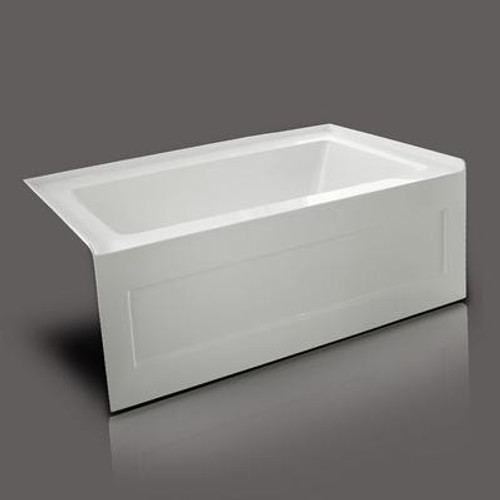 QUAD 60 x 34 In. Skirted Bathtub - Left-Hand Drain