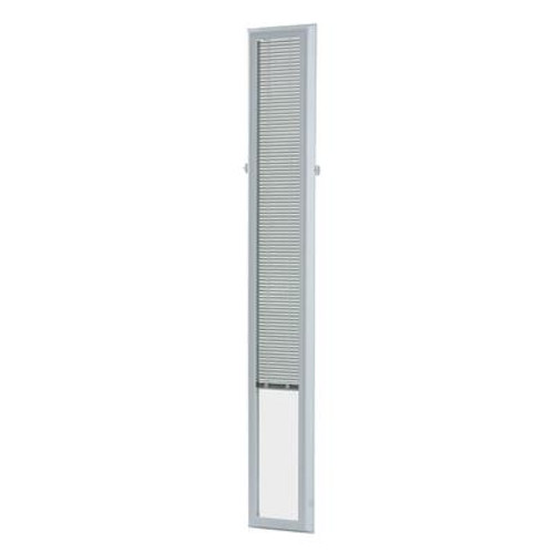 White Aluminum Add-on Blind for Sidelight Doors - 7 Inch x 64 Inch